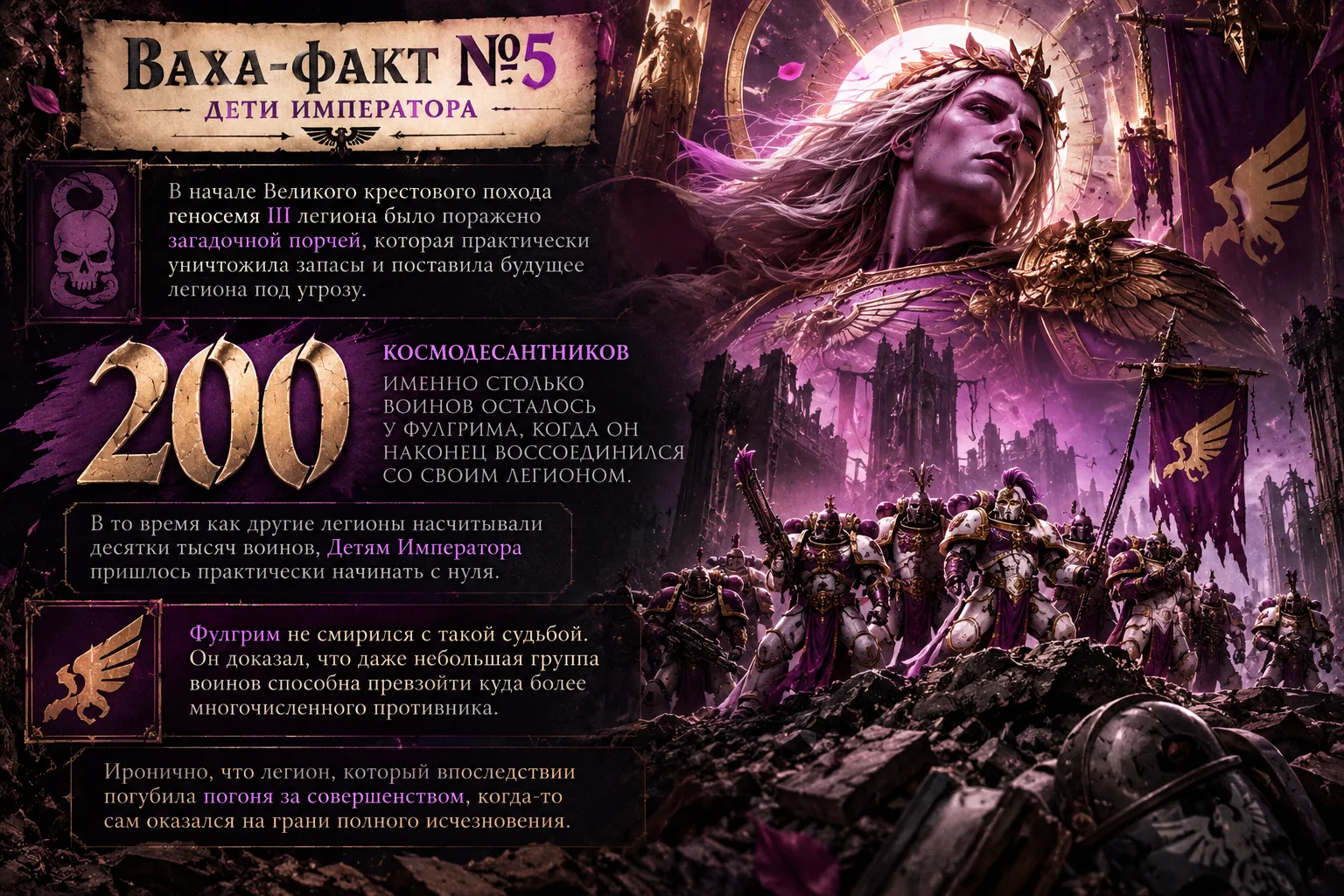 💜 Ваха-факт №5: Дети Императора