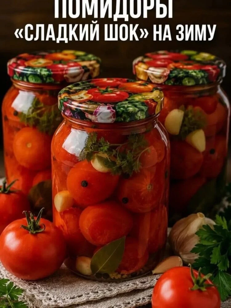 🍅  ПОМИДОРЫ «СЛАДКИЙ ШОК» НА ЗИМУ