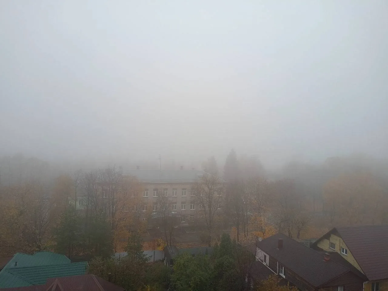 🌫 Балашиха утонула в тумане