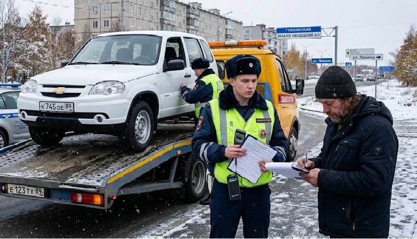 В Губкинском у водителя конфискуют «Шевроле Ниву»