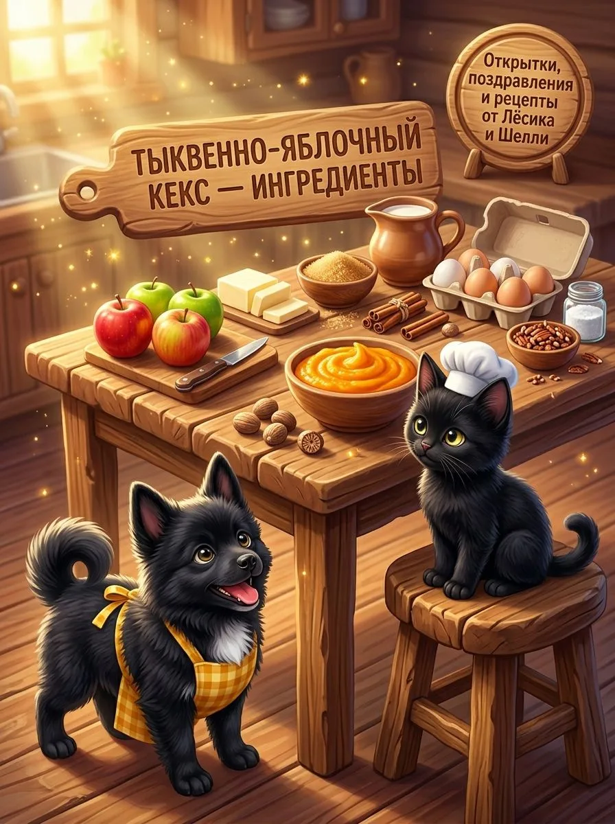 АРОМАТНЫЙ ТЫКВЕННО-ЯБЛОЧНЫЙ КЕКС С КАРАМЕЛЬНОЙ ГЛАЗУРЬЮ 🥧🎃🍎✨