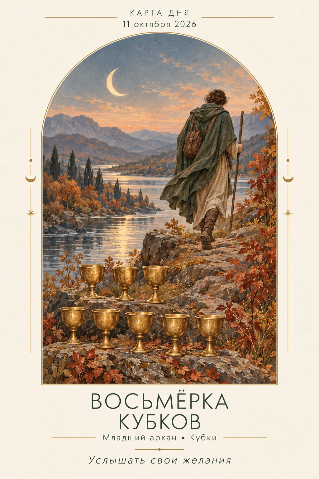 🍂 11 октября · Карта дня — Восьмёрка Кубков