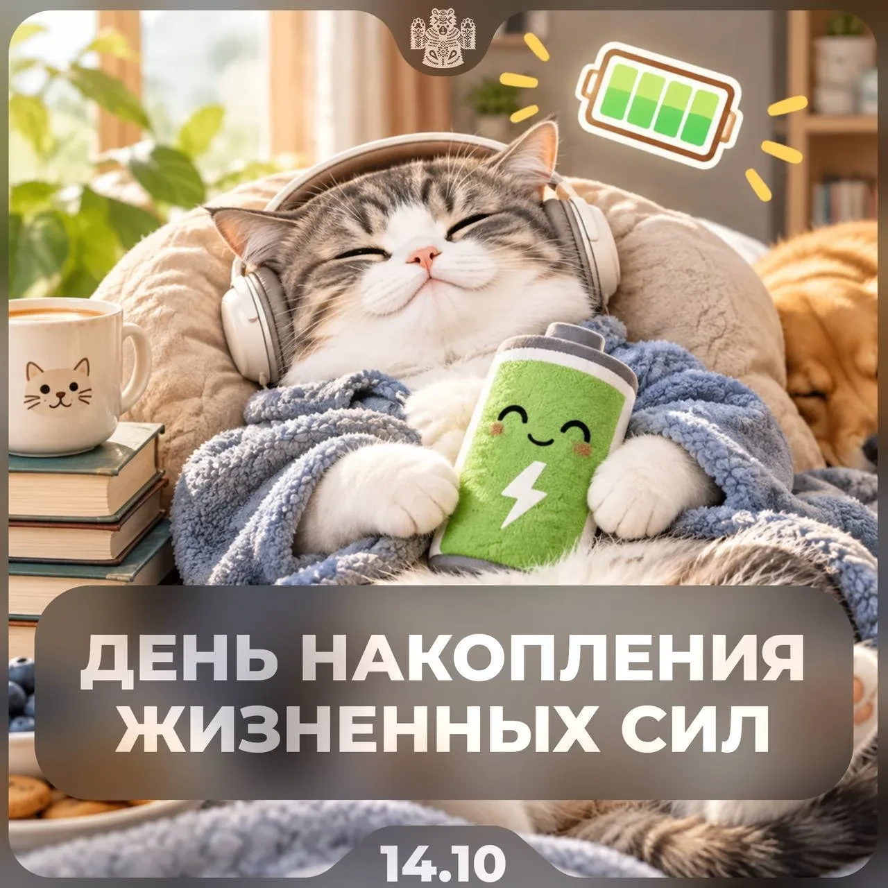 Сегодня официально можно ничего не делать. Отмечаем день накопления жизненных сил. Это ...