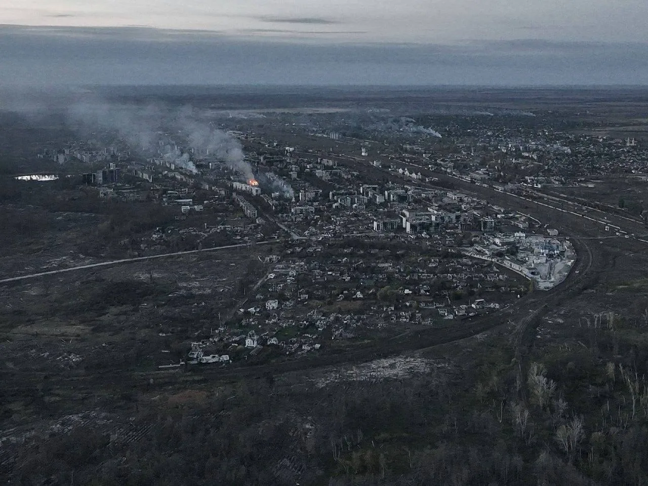 Взгляд на Лиман с высоты полета дрона.