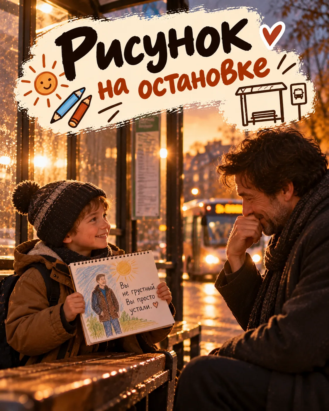 🎨 Рисунок на остановке