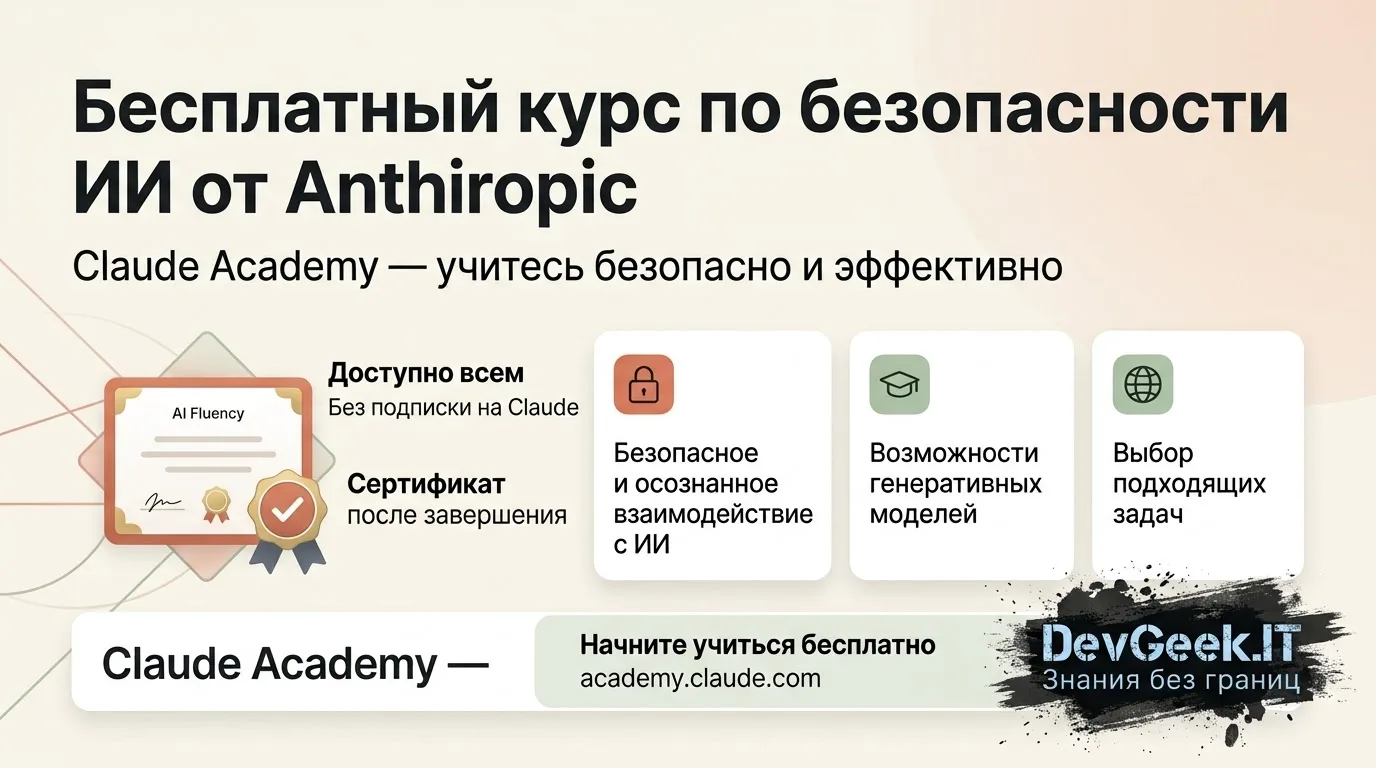 Anthropic запускает бесплатный курс по безопасности ИИ: всё о Claude Academy и программ...