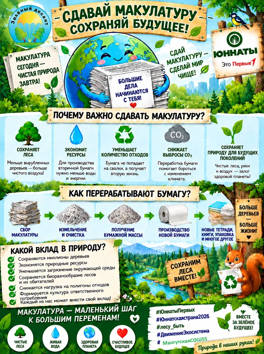 🌳 ЭКО-БУМ: СПАСАЕМ ЛЕС ВМЕСТЕ С «ЗЕЛЁНЫМ ДЕСАНТОМ»! 🌳