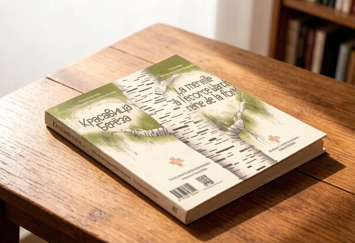 Презентация книги с удмуртской сказкой «Красавица берёза» на русском и французском язык...