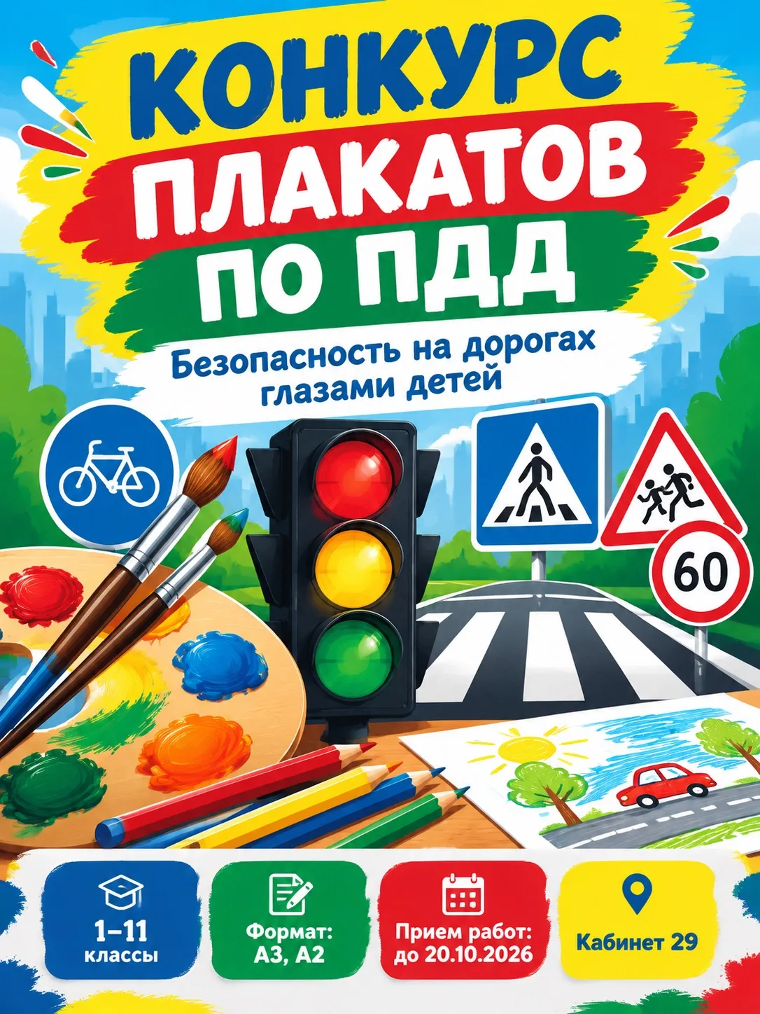 Внимание, юные художники и все, кто любит творить! 🚦