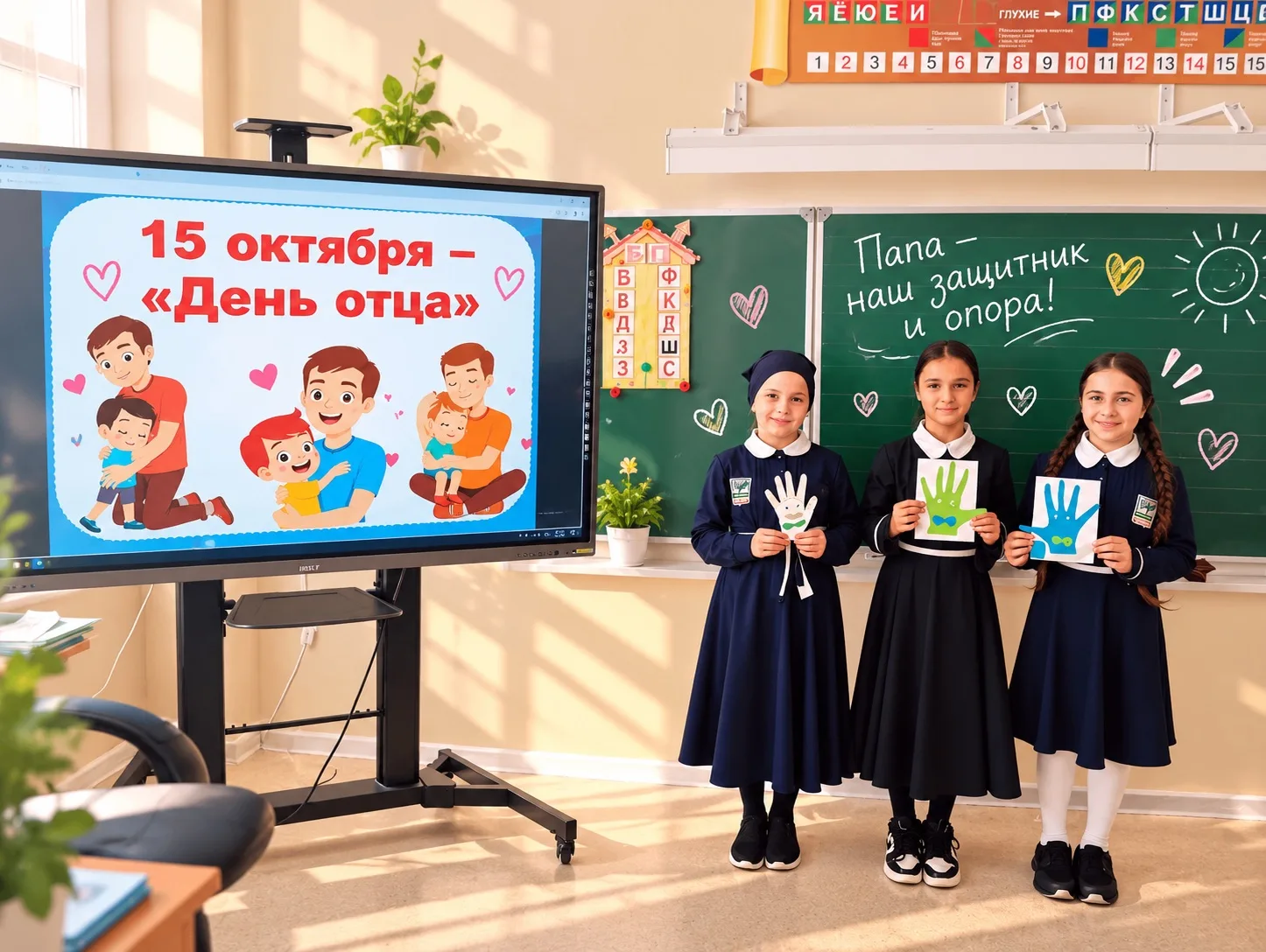 Классный час «Папа — наш защитник и опора!»