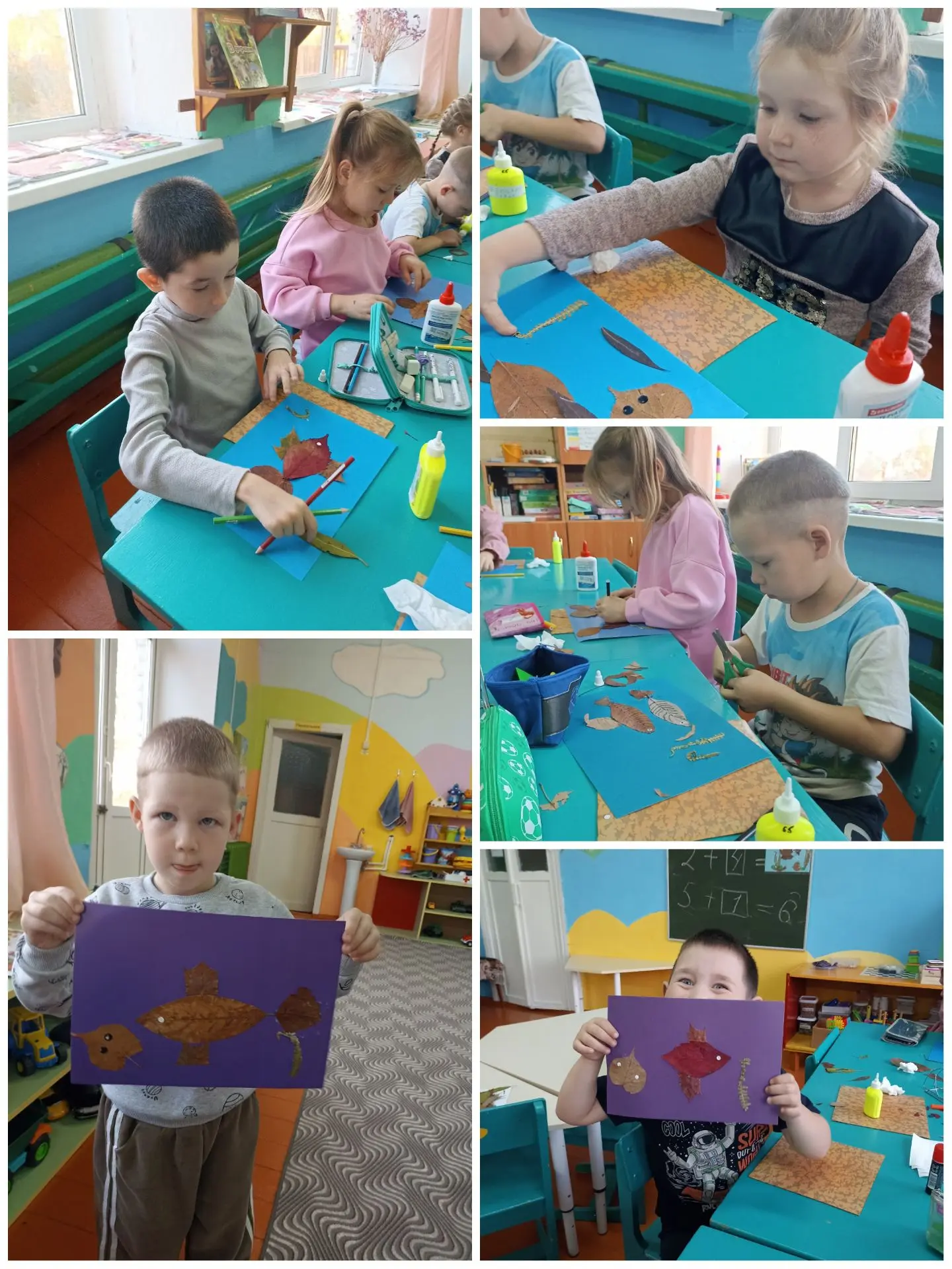 Сегодня дети кружка "Волшебные фантазии" наполняли  свой аквариум рыбками, созданными с...