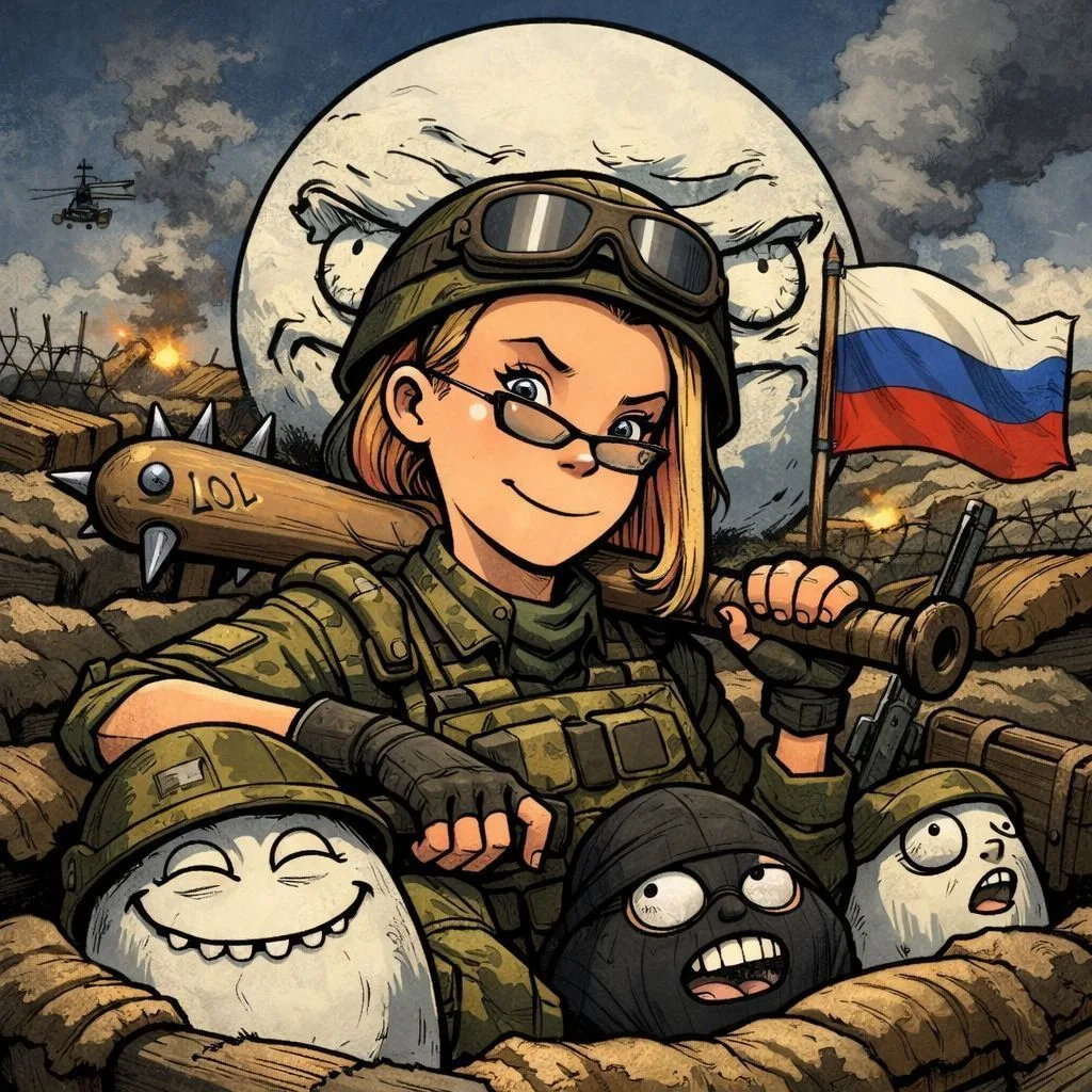 Баба с яйцами и мемами