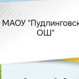 МАОУ "Пудлинговская ОШ"