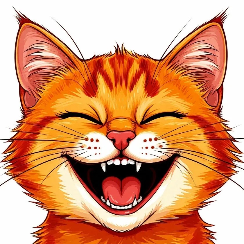 Логотип канала Смешные коты 😻